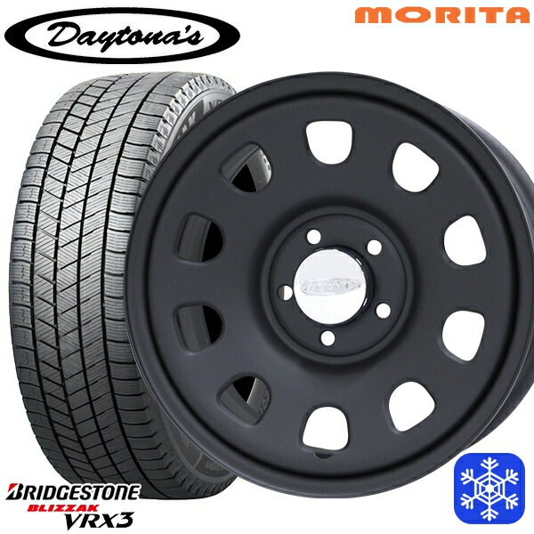 スタッドレスタイヤホイール4本セット 215/70R16 100Q デリカD5 2024～2025年製 ブリヂストン ブリザック VRX3 MRT DAYTONA'S G2 デイトナズ マットブラック 16インチ 7.0J 5H114.3+33