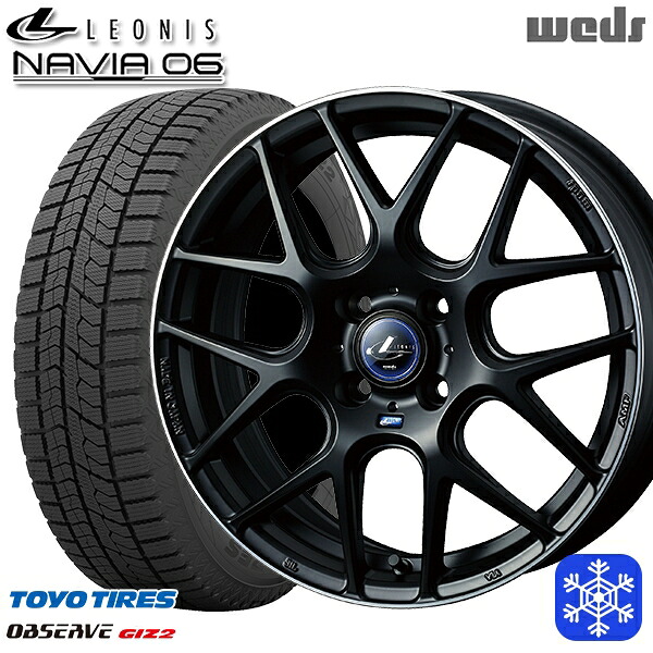 スタッドレスタイヤホイール4本セット 165/60R15 ハスラー ソリオ 2025年製 トーヨー オブザーブ ギズ2 Weds ウェッズ レオニス ナヴィア06 MBP 15インチ 4.5J 4H100