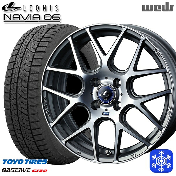 スタッドレスタイヤホイール4本セット 165/60R15 ハスラー ソリオ 2025年製 トーヨー オブザーブ ギズ2 Weds ウェッズ レオニス ナヴィア06 MGMC 15インチ 4.5J 4H100