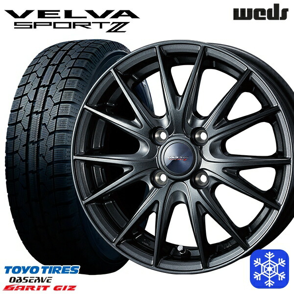 185/70R14 ノート アクア 2022~2023年製 トーヨー ガリット ギズ Weds ウェッズ ヴェルヴァスポルト2 14インチ 5.5J 4H100 スタッドレスタイヤホイール4本セット|タイヤホイール激安王国