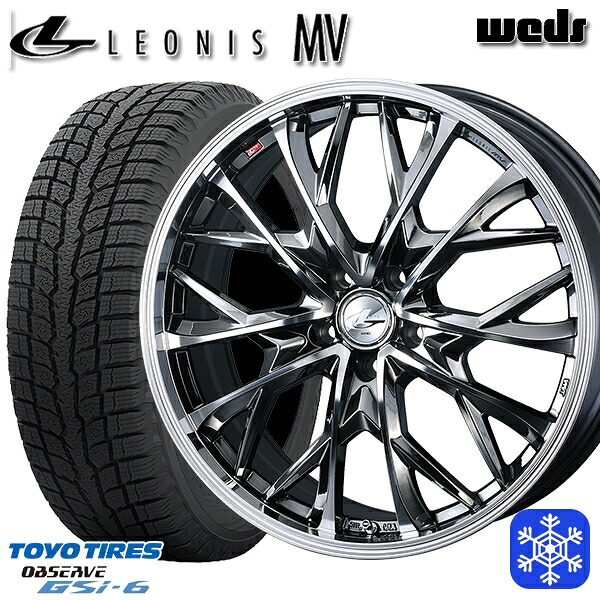 スタッドレスタイヤホイール4本セット 225/60R18 RAV4 NX 2022～2023年製 トーヨー オブザーブ GSi-6 Weds ウェッズ レオニス MV BMCMC 18インチ 8.0J 5H114.3
