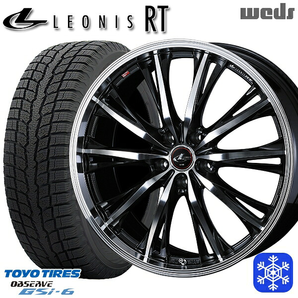 スタッドレスタイヤホイール4本セット 225/60R18 RAV4 NX 2022～2023年製 トーヨー オブザーブ GSi-6 Weds ウェッズ レオニス RT PBMC 18インチ 7.0J 5H114.3