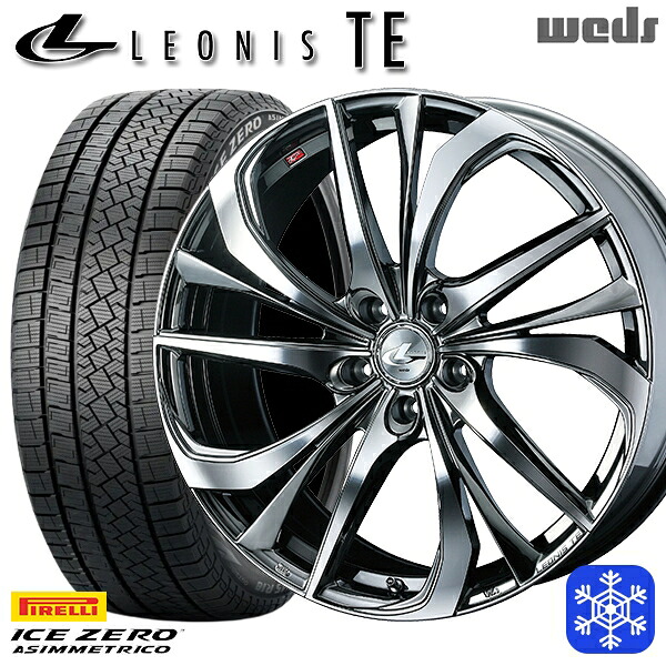 スタッドレスタイヤホイール4本セット 205/55R17 ノア ヴォクシー 2022～2023年製 ピレリ アイスゼロアシンメトリコ Weds ウェッズ レオニス TE BMCMC 17インチ 7.0J 5H114.3