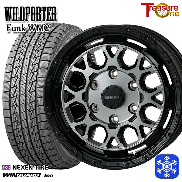 215/65R16 98Q ハイエース ※車検非対応 2024～2025年製 ネクセン ウィンガードアイス トレジャーワン ワイルドポーター ファンク WMC BP/BC 16インチ 6.5J 6H139.7 スタッドレスタイヤホイール4本セット｜タイヤホイール激安王国 76,670円