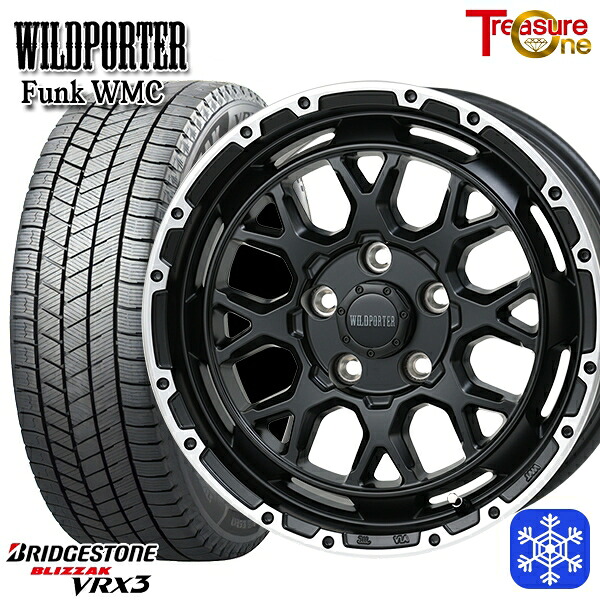 スタッドレスタイヤホイール4本セット 215/60R16 ヤリスクロス ヴェゼル 2024～2025年製 ブリヂストン ブリザック VRX3 トレジャーワン ワイルドポーター ファンク WMC MB/RP 16インチ 7.0J 5H114.3