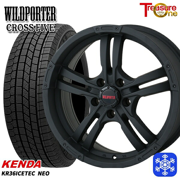 スタッドレスタイヤホイール4本セット 215/60R17 96Q アルファード ヴェルファイア 2022～2023年製 ケンダ アイステックネオ KR36 トレジャーワン ワイルドポーター クロスファイブ MBK 17インチ 7.5J 5H114.3
