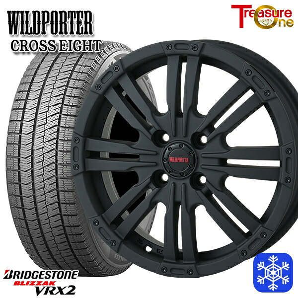 スタッドレスタイヤホイール4本セット 165/55R14 モコ ルークス 数量限定 2021～2022年製 ブリヂストン ブリザック VRX2 トレジャーワン ワイルドポーター クロスエイト MBK 14インチ 4.5J 4H100 +45
