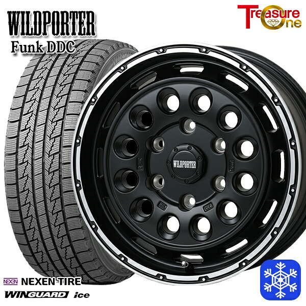 215/65R16 98Q ハイエース ※車検非対応 2024~2025年製 ネクセン ウィンガードアイス トレジャーワン ワイルドポーターファンク DDC MB/RP 16インチ 6.5J 6H139.7 スタッドレスタイヤホイール4本セット|タイヤホイール激安王国