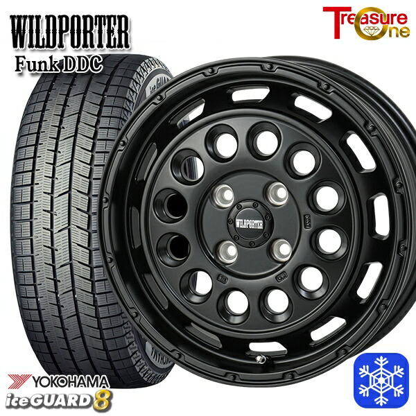 スタッドレスタイヤホイール4本セット 165/65R14 ハスラー ソリオ 2025年製 ヨコハマ アイスガード8 IG80 トレジャーワン ワイルドポーターファンク DDC MBK 14インチ 4.5J 4H100