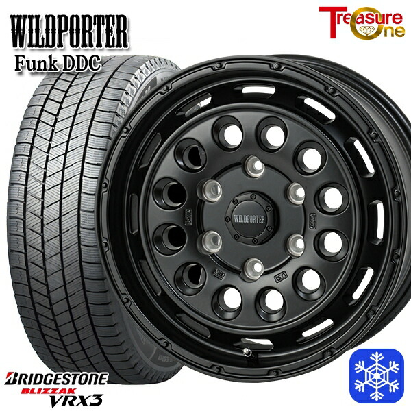 スタッドレスタイヤホイール4本セット 215/65R16 98Q ハイエース ※車検非対応 2024～2025年製 ブリヂストン ブリザック VRX3 トレジャーワン ワイルドポーターファンク DDC MBK 16インチ 6.5J 6H139.7