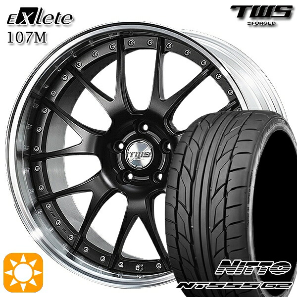 BMW G32 G11 F) 245/40R20 99Y XL R) 275/35R20 102Y XL ニットー NT555 G2 TWS EXlete 107M フラットブラック 20インチ 8.5J 9.5J 5H112 サマータイヤホイールセット｜タイヤホイール激安王国