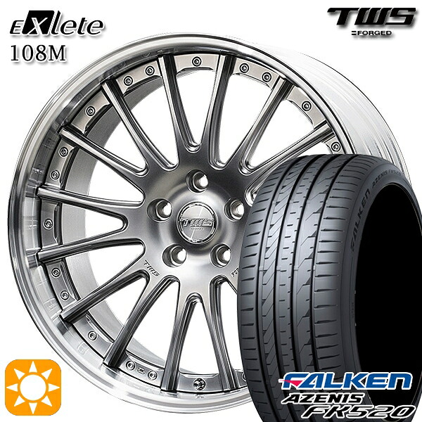4/20ﾎﾟｲﾝﾄ10倍★BMW X1 F48 225/45R19 96Y XL ファルケン アゼニス FK520 TWS EXlete 108M フラットハイパーガンメタ 19インチ 8.0J 5H112 サマータイヤホイールセット