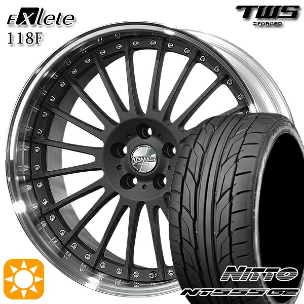 BMW G32 G11 F) 245/40R20 99Y XL R) 275/35R20 102Y XL ニットー NT555 G2 TWS EXlete 118F フラットショットブラック 20インチ 8.5J 9.5J 5H112 サマータイヤホイールセット|タイヤホイール激安王国