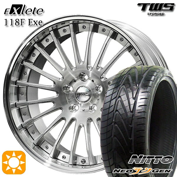 4/20ﾎﾟｲﾝﾄ10倍★アウディ S4/A4 245/30R20 90W XL ニットー NEOテクGEN TWS EXlete 118F Exe ブラッシュド 20インチ 8.5J 5H112 サマータイヤホイールセット