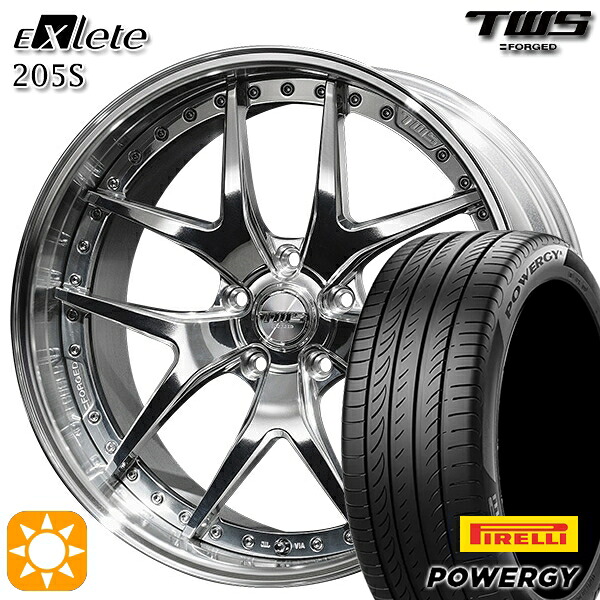 4/20ﾎﾟｲﾝﾄ10倍★アウディ S4/A4 245/35R19 93Y XL ピレリ パワジー TWS EXlete 205S 3Dバフ 19インチ 8.0J 5H112 サマータイヤホイールセット