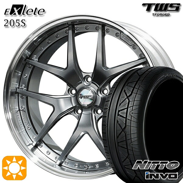 BMW G30 G14 F) 245/35R20 95W XL R) 275/30R20 97W XL ニットー インヴォ INVO TWS EXlete 205S フラットハイパーガンメタ 20インチ 8.5J 9.5J 5H112 サマータイヤホイールセット｜タイヤホイール激安王国