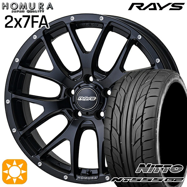 215/45R18 93Y XL ニットー NT555 G2 RAYS 2X7 FA BOL 18インチ 7.5J 5H114.3 サマータイヤホイールセット