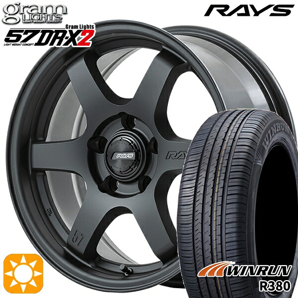 205/65R16 95H ウィンラン R380 RAYS グラムライツ 57DR-X2 B2 16インチ 7.0J 5H114.3 サマータイヤホイールセット 86,735円