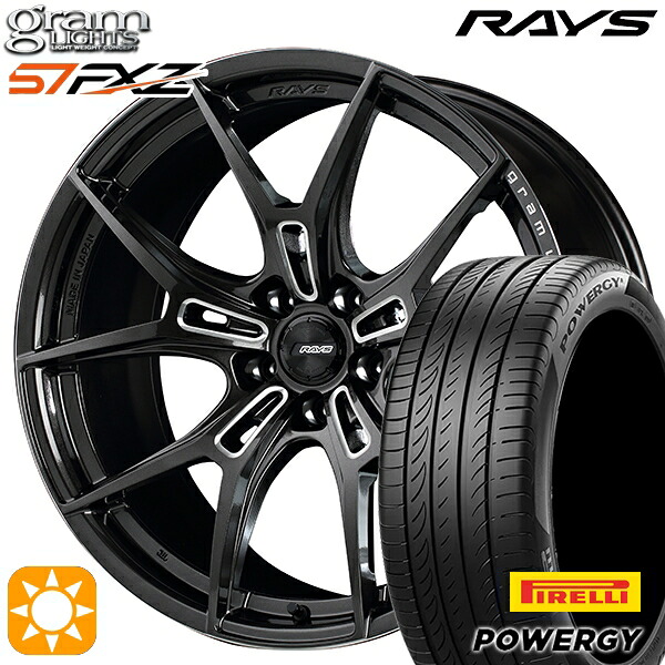 20アルファード 245/40R19 98W XL ピレリ パワジー RAYS グラムライツ 57FXZ AAC 19インチ 8.0J 5H114.3 サマータイヤホイールセット
