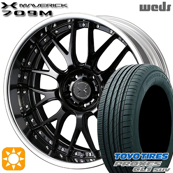 4/10ﾎﾟｲﾝﾄ10倍★215/50R18 92V トーヨー プロクセス CL1 SUV Weds ウェッズ マーベリック 709M グレイズブラック 18インチ 7.5J 5H114.3 サマータイヤホイールセット