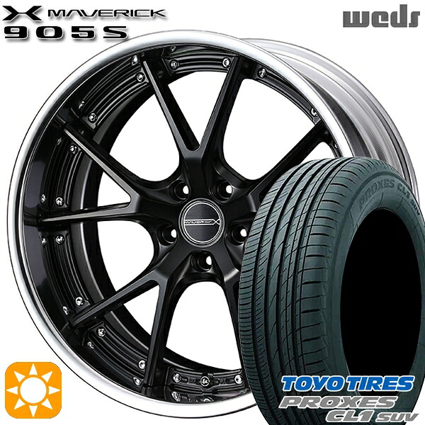 4/10ﾎﾟｲﾝﾄ10倍★215/50R18 92V トーヨー プロクセス CL1 SUV Weds ウェッズ マーベリック 905S マットブラック 18インチ 7.5J 5H114.3 サマータイヤホイールセット