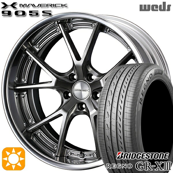 アクセラ アテンザ 215/45R18 93W XL ブリヂストン レグノ GRX3 Weds ウェッズ マーベリック 905S プレミアムシルバー 18インチ 7.5J 5H114.3 サマータイヤホイールセット