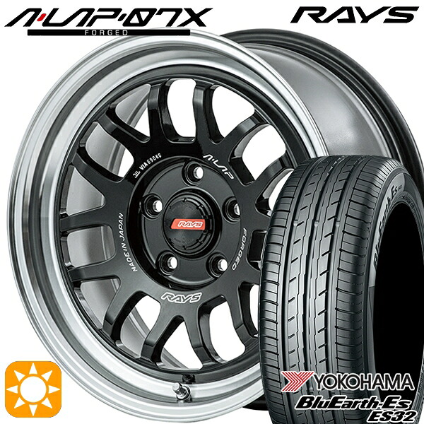 4/10ﾎﾟｲﾝﾄ10倍★215/65R16 98H ヨコハマ ブルーアース ES32 RAYS A-LAP 07X BD 16インチ 7.0J 5H114.3 サマータイヤホイールセット