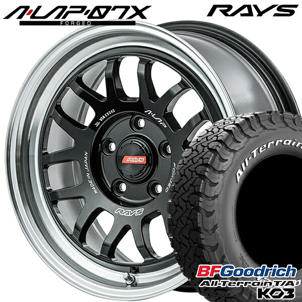 215/70R16 100/97S RWL BFグッドリッチ オールテレーン T/A KO3 RAYS A-LAP 07X BD 16インチ 7.0J 5H114.3 サマータイヤホイールセット|タイヤホイール激安王国