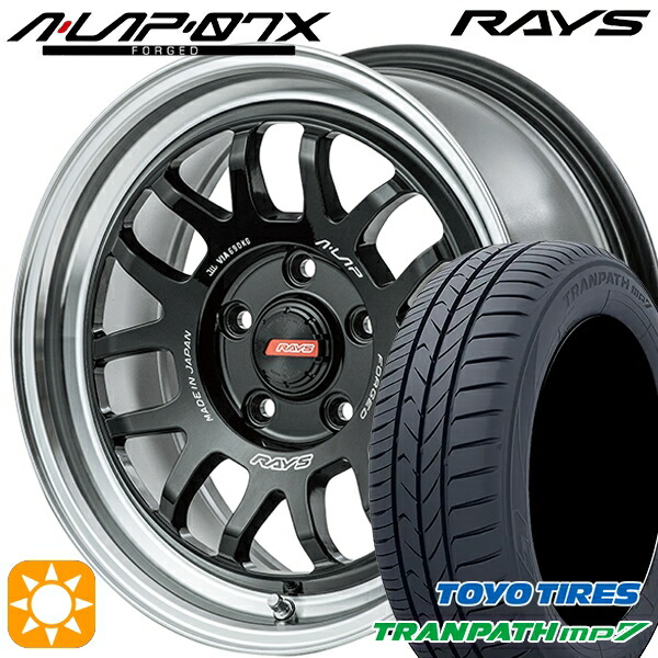 195/60R16 89H トーヨー トランパス mp7 RAYS A-LAP 07X BD 16インチ 7.0J 5H114.3 サマータイヤホイールセット|タイヤホイール激安王国