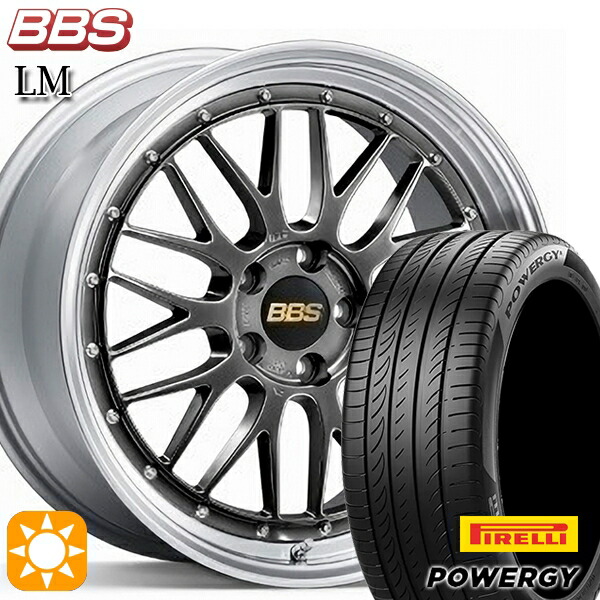 アルファード ヴェルファイア 245/40R19 98W XL ピレリ パワジー BBS LM DB-SLD 19インチ 8.0J 5H114.3 サマータイヤホイールセット