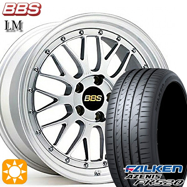 4/10ﾎﾟｲﾝﾄ10倍★プリウスα クラウン 235/35R19 91Y XL ファルケン アゼニス FK520 BBS LM DS-SLD 19インチ 8.0J 5H114.3 サマータイヤホイールセット