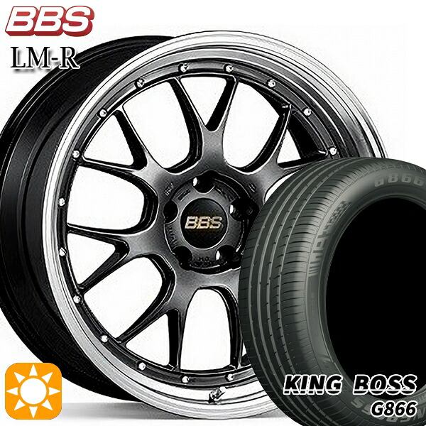 アルファード ヴェルファイア 245/40R19 98W XL キングボス G866 BBS LM-R DB-BKBD 19インチ 8.5J 5H114.3 サマータイヤホイールセット