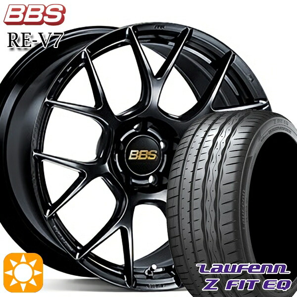 225/45R18 95Y XL ラウフェン Z FIT EQ LK03 BBS RE-V7 ブラック（BK） 18インチ 8.0J 5H114.3 サマータイヤホイールセット