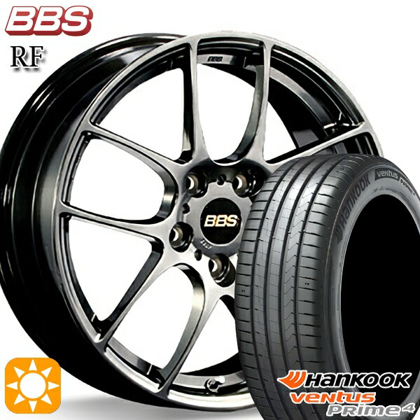 215/55R17 98W XL ハンコック ベンタスプライム4 K135 BBS RF ダイヤモンドブラック（DB） 17インチ 7.0J 5H114.3 サマータイヤホイールセット 208,740円