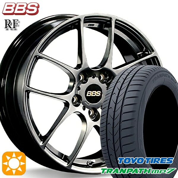205/50R17 93V トーヨー トランパス mp7 BBS RF ダイヤモンドブラック(DB) 17インチ 7.0J 5H100 サマータイヤホイールセット|タイヤホイール激安王国