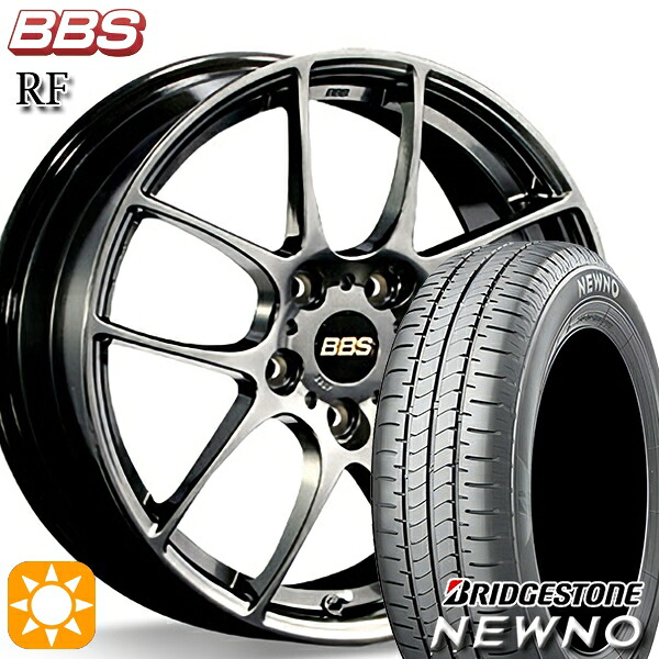 235/50R18 97V ブリヂストン ニューノ BBS RF ダイヤモンドブラック（DB） 18インチ 7.5J 5H114.3 サマータイヤホイールセット｜タイヤホイール激安王国
