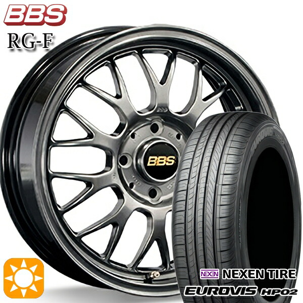 165/65R15 ネクセン ロードストーン ユーロビズ HP02 BBS RG-F ダイヤモンドブラック（DB） 15インチ 5.5J 4H100 サマータイヤホイールセット 142,850円