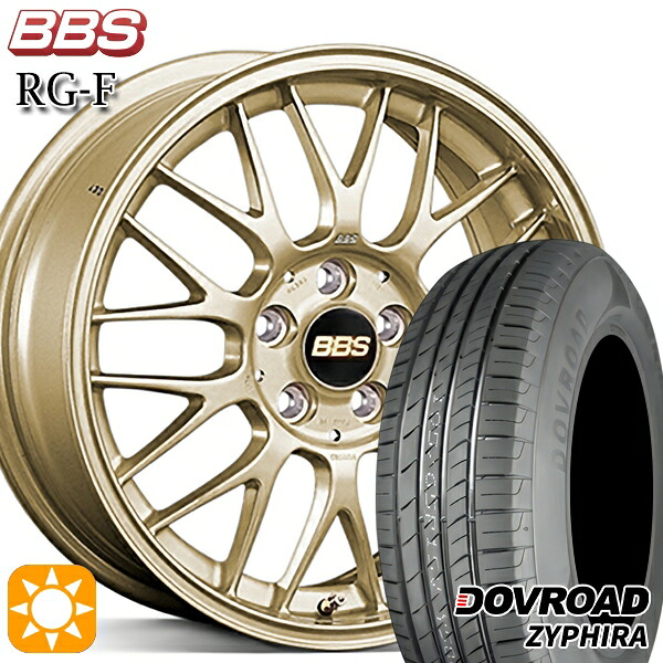 フィット アクア 185/60R15 84H DOVROAD ザイファイラ BBS RG-F ゴールド（GL） 15インチ 6.5J 4H100 サマータイヤホイールセット｜タイヤホイール激安王国