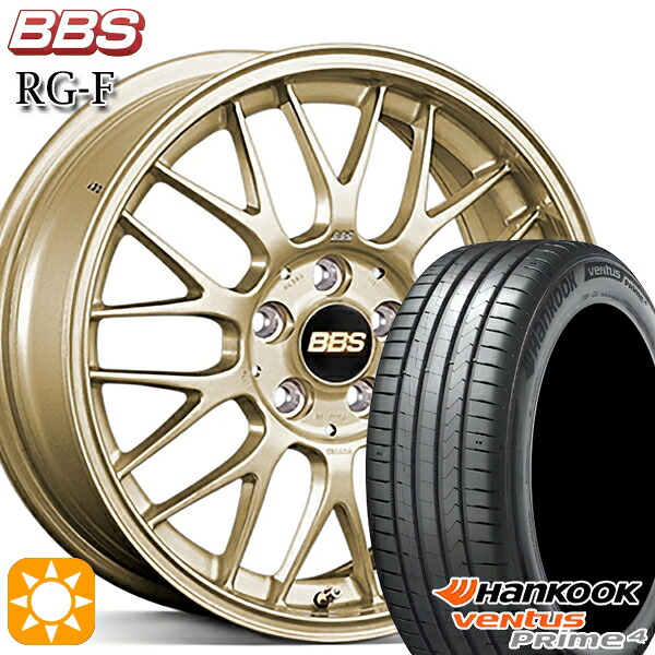30/50プリウス カローラスポーツ 205/55R16 94V XL ハンコック ベンタスプライム4 K135 BBS RG-F ゴールド（GL） 16インチ 6.5J 5H100 サマータイヤホイールセット