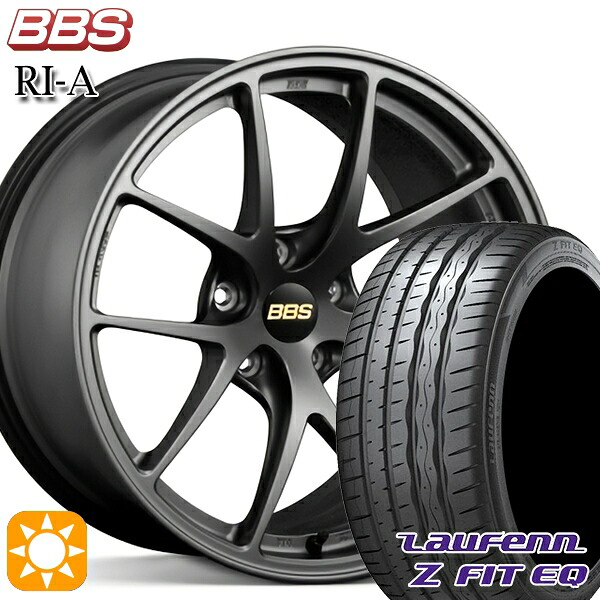 225/45R18 95Y XL ラウフェン Z FIT EQ LK03 BBS RI-A マットグレイ（MGR） 18インチ 8.0J 5H114.3 サマータイヤホイールセット｜タイヤホイール激安王国