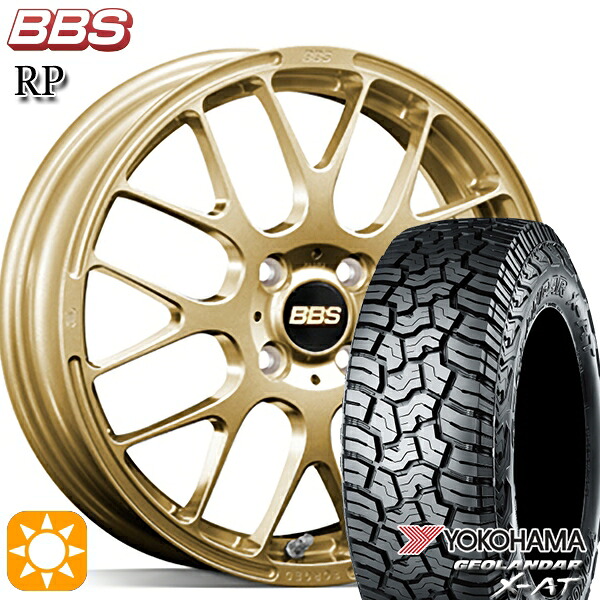 ライズ ロッキー LT215/70R16 100/97Q ヨコハマ ジオランダー X-AT G016 BBS RP ゴールド(GL) 16インチ 6.0J 4H100 サマータイヤホイールセット|タイヤホイール激安王国