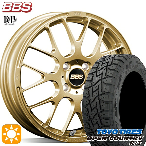 アクア クロスビー 175/60R16 82Q トーヨー オープンカントリー R/T BBS RP ゴールド(GL) 16インチ 6.5J 4H100 サマータイヤホイールセット|タイヤホイール激安王国