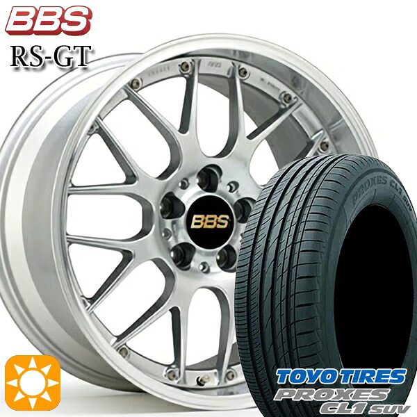 4/20ﾎﾟｲﾝﾄ10倍★C-HR カローラクロス 225/45R19 96W トーヨー プロクセス CL1 SUV BBS RS-GT DS-SLD 19インチ 8.0J 5H114.3 サマータイヤホイールセット