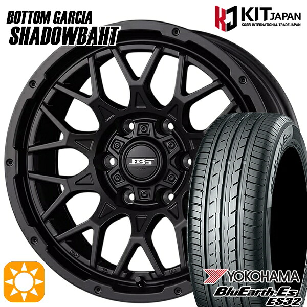 ヤリスクロス 215/60R16 95H ヨコハマ ブルーアース ES32 ボトムガルシア シャドウバーツ MBK 16インチ 7.0J 5H114.3 +38 サマータイヤホイールセット|タイヤホイール激安王国