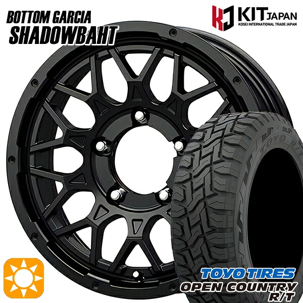ジムニーJB23/64 215/70R16 100Q トーヨー オープンカントリー R/T ボトムガルシア シャドウバーツ MBK 16インチ 5.5J 5H139.7 +20 サマータイヤホイールセット|タイヤホイール激安王国