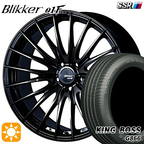 20アルファード 245/40R19 98W XL キングボス G866 SSR ブリッカー 01F アッシュブロンズ 19インチ 8.0J 5H114.3 サマータイヤホイールセット|タイヤホイール激安王国
