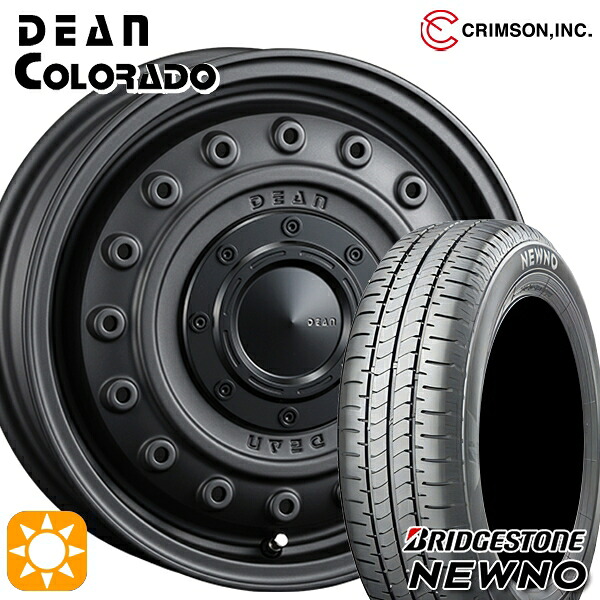 165/55R14 72V ブリヂストン ニューノ クリムソン ディーンコロラド MCB 14インチ 4.5J 4H100 +43 サマータイヤホイールセット|タイヤホイール激安王国