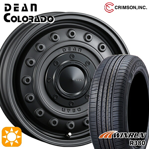 エブリィワゴン 165/60R14 75H ウィンラン R380 クリムソン ディーンコロラド MCB 14インチ 4.5J 4H100 +43 サマータイヤホイールセット｜タイヤホイール激安王国