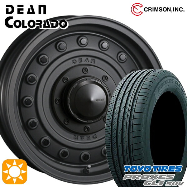 ジムニー 175/80R16 91S トーヨー プロクセス CL1 SUV クリムソン ディーン コロラド マットチャコールブラック 16インチ 5.5J 5H139.7 サマータイヤホイールセット