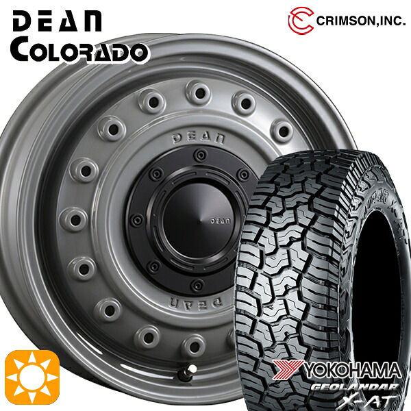 アゲトラ 145R14C 85/83Q ヨコハマ ジオランダーX-AT G016 クリムソン ディーンコロラド SG 14インチ 4.5J 4H100 +43 サマータイヤホイールセット|タイヤホイール激安王国